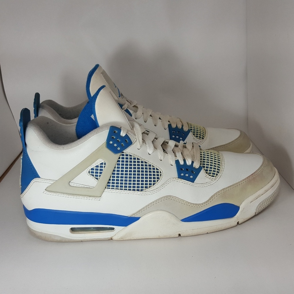 2012 AIR JORDAN 4 RETRO MILITARY BLUE SZ 13 